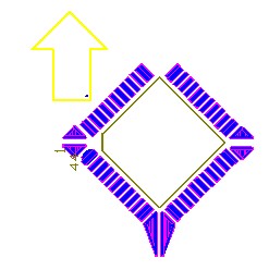 OFP和PLCC型集成塊如采用紅膠工藝過波峰,需采用斜角45度方式擺放，且每邊的最后一個引腳均需添加盜錫焊盤