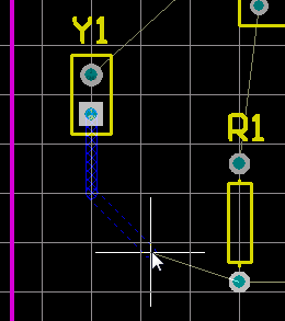  圖26 手動(dòng)布線檢查文檔工作區(qū)底部的層標(biāo)簽。