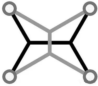 灰色Steiner樹不是最優(yōu)的，但黑色Steiner樹是最優(yōu)的。
