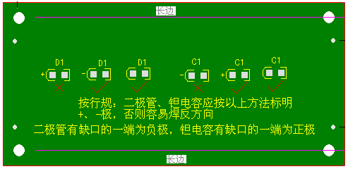 關(guān)于二極管、鉭電容的極性標(biāo)注